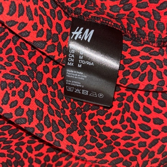 H&M Mock Turtleneck Flutter Long Sleeve Blouse - Picture 4 of 7